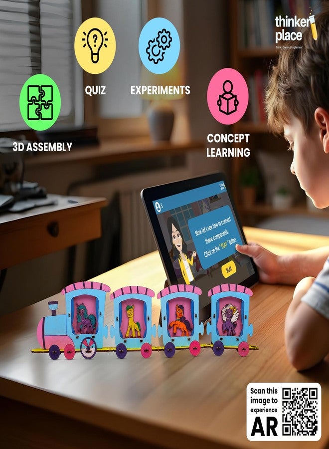 ThinkerPlace My Little Pony DIY Mini Train Photo Frame by ThinkerPlace | Interactive Learning Educational | Perfect Birthday & Return Gift | STEM 3D Puzzle for 3, 4, 5+ Year Boys & Girls - Image 4